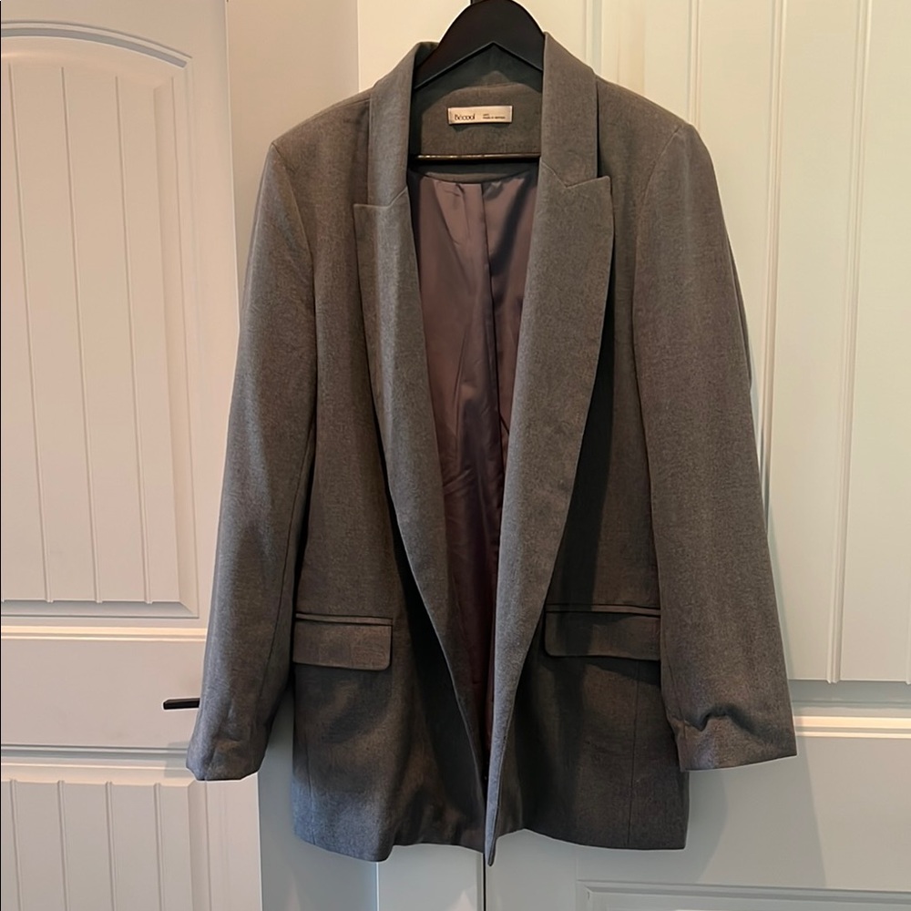 Bécool Boyfriend Gray Blazer